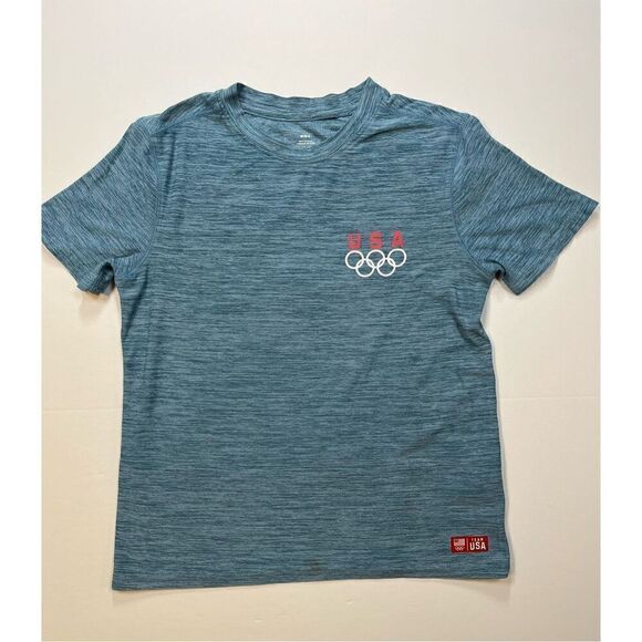 Old Navy USA Olympic Team Apparel 2020 Tokyo Activewear Top Boys Size Medium - Picture 1 of 8
